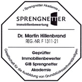 Sprengnetter Zertifikat Martin Hillenbrand Reg.-Nr. F 1311-21 - Ausschnitt